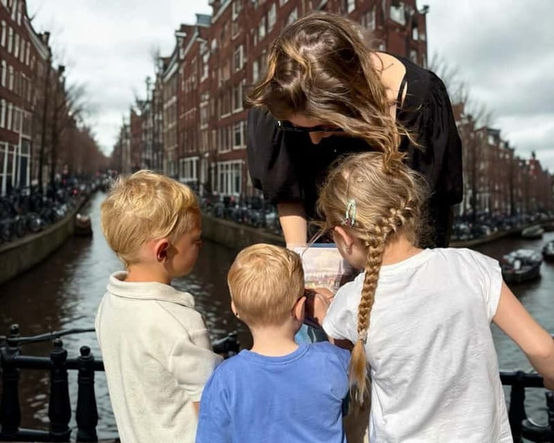 Amsterdam: 1,5-hour Interactive Kids Tour in the City - Anne Frank House stop: a story moment built into the walk