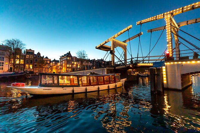 Amsterdam: 1-Hour Canal Cruise in the Evening - Flower Market boats, Grachtenhuis, and canal houses like Willet-Holthuysen