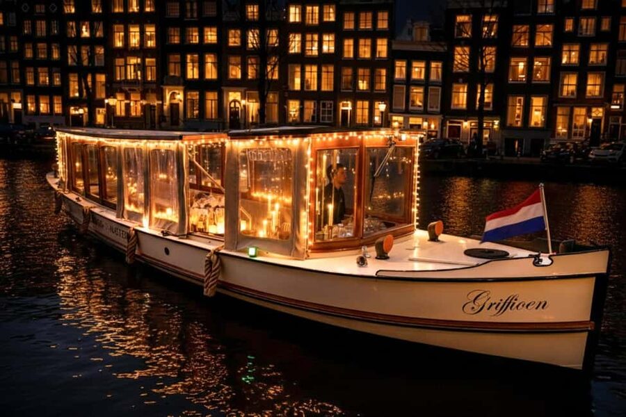 Amsterdam: 2-Hour Candle Light Cruise + Drinks & Snacks - From dVijff Vlieghen Jetty to a Heated Saloonboat