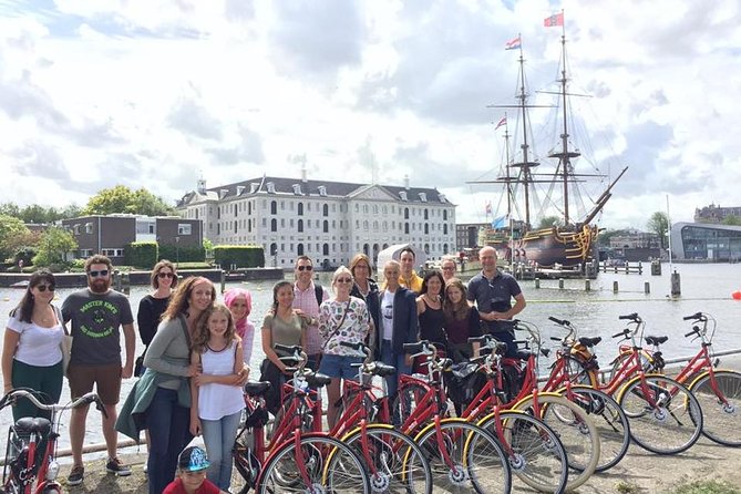 Amsterdam 3 hrs Bike Tour – live guide En/Fr/De/Nl/Sp - Westerkerk Stop: A Photo Break With Big Religious Weight