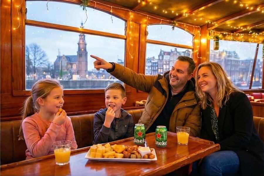 Amsterdam: 90 min Cosy Canal Cruise w. Bar & Snacks on board - Price and what you really get for $28