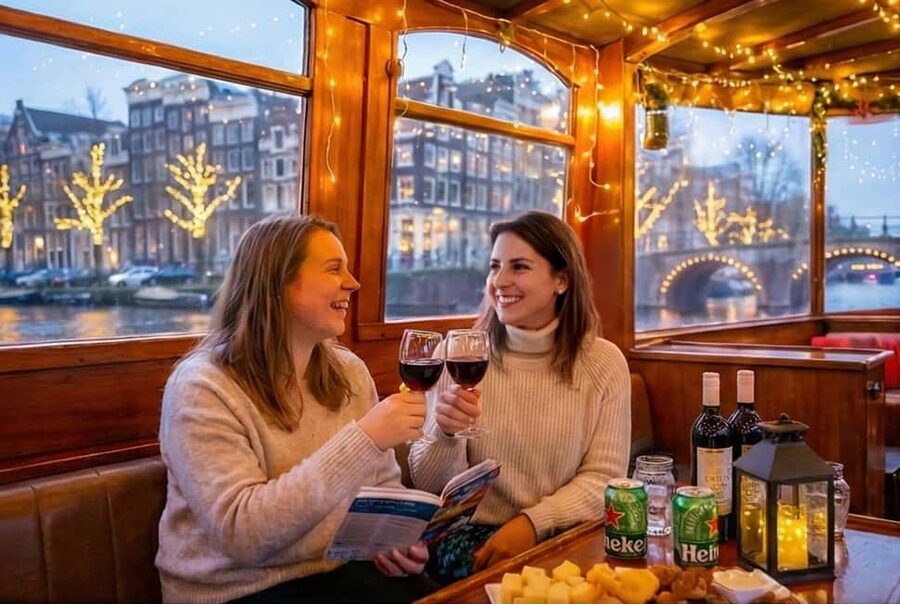 Amsterdam: 90 min Cruise with Local Guide & Unlimited Drinks - Finding the right boat: the pink shirt system actually matters