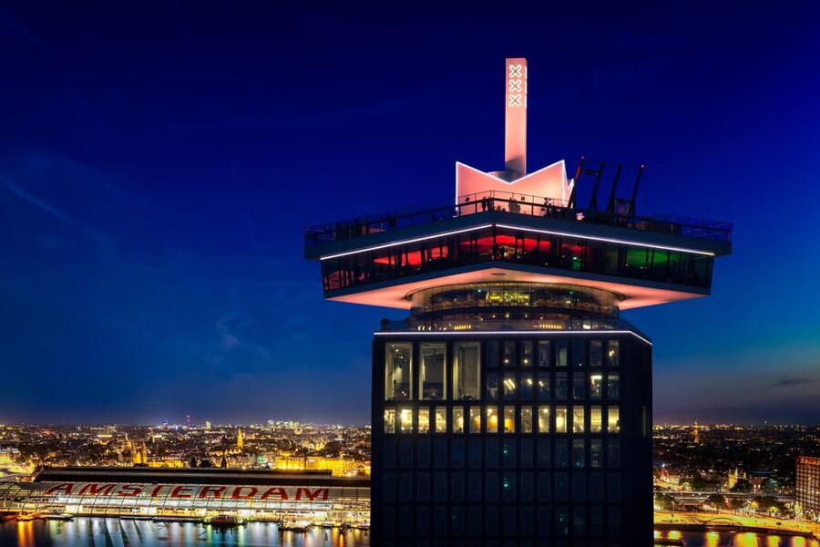 Amsterdam: A'DAM Lookout Entry Ticket with 1 drink - How the exhibition and audio tour help you read the city