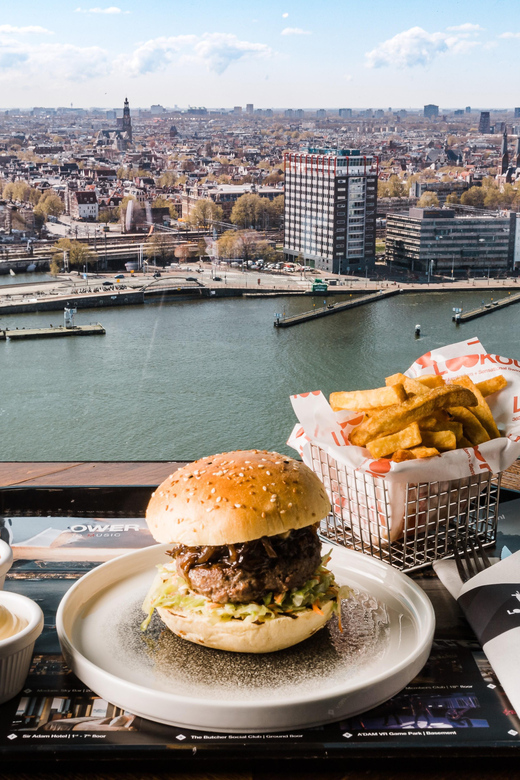 Amsterdam: A'DAM Lookout Entry Ticket with Burger - Ticket timing: how your timeslot affects your burger meal