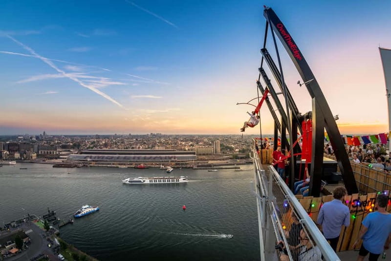 Amsterdam: A'DAM Lookout with Revolving Restaurant Moon - Optional thrills at ADAM Tower: when to add Over The Edge or VR