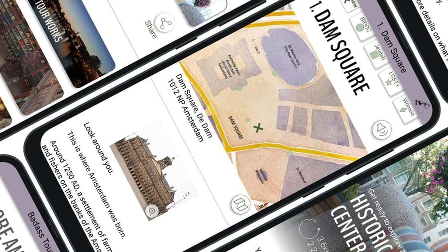 Amsterdam: Badass Self-Guided Walking Tour - Dam Square to story stops: how the route actually works
