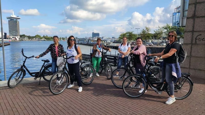 Amsterdam bike tour with a French-speaking guide local! - Entering Amsterdam via IJdok 47 and a Batavus bike