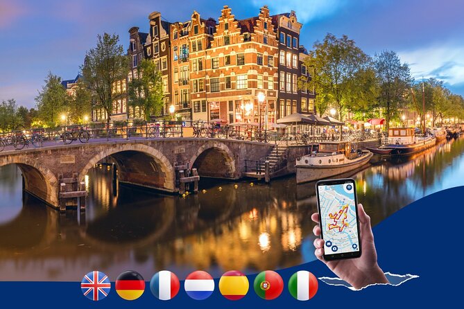 Amsterdam Center: City Walk Audio Guide in 7 Languages on Phone - Key highlights you should care about