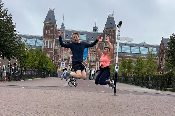 Amsterdam city center run tour - Red Light District: how to see it efficiently and respectfully