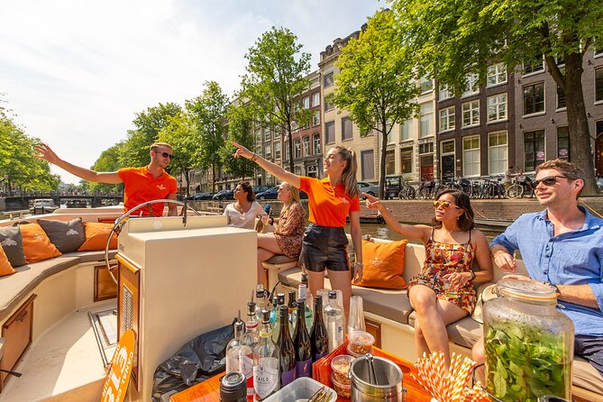 Amsterdam Classic Saloon Boat Canal Cruise with Live Guide - Herengracht Golden Bend mansions from the water