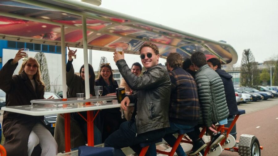 Amsterdam: Dutch Beer Bike Blast Tour with Onboard Bar - Key highlights to know before you go