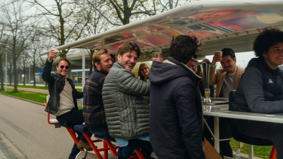 Amsterdam: Dutch Beer Bike Blast Tour with Onboard Bar - The onboard bar and the 20 liters of beer deal