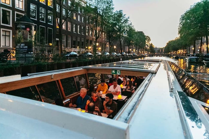 Amsterdam: Evening Cruise with Optional Wine and Snacks - The 90-Minute Route: From Prinsengracht to Magere Brug