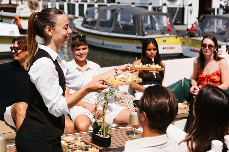 Amsterdam Evening (Sunset) Canal Cruise w/ optional drinks - The sights you will actually care about: canal belt lights, Skinny Bridge, Dancing Houses
