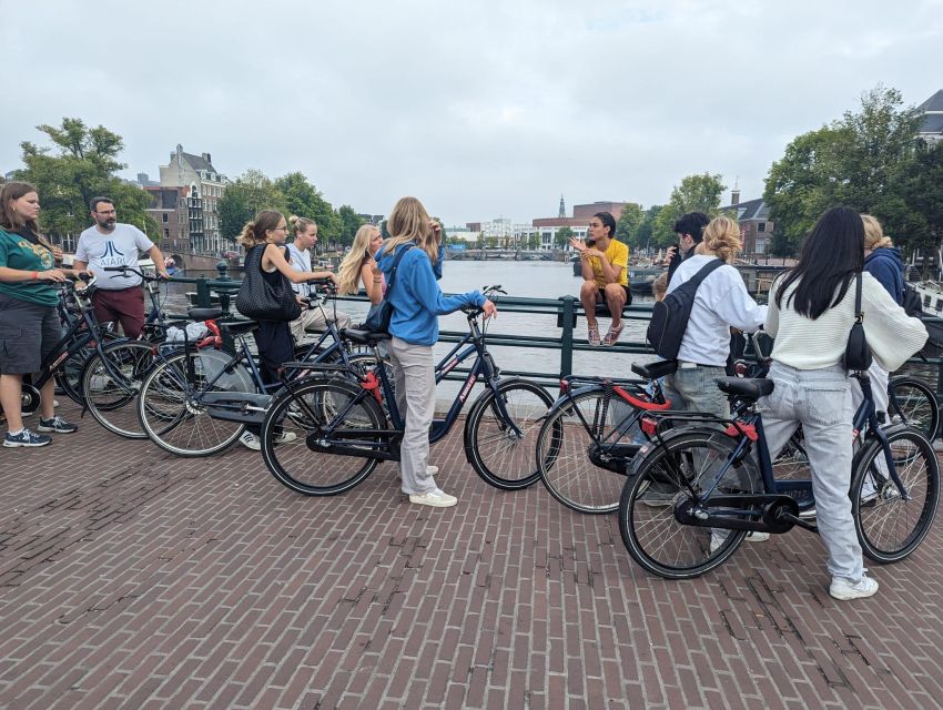 Amsterdam: Explore the City Highlights by Bike - Museumplein without the ticket line: Rijksmuseum area from the bike lane