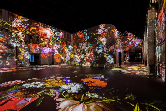 Amsterdam: Fabrique des Lumières entrance ticket - Your Three Exhibit Choices: Dutch Masters, Monet, or Prehistoric Planet