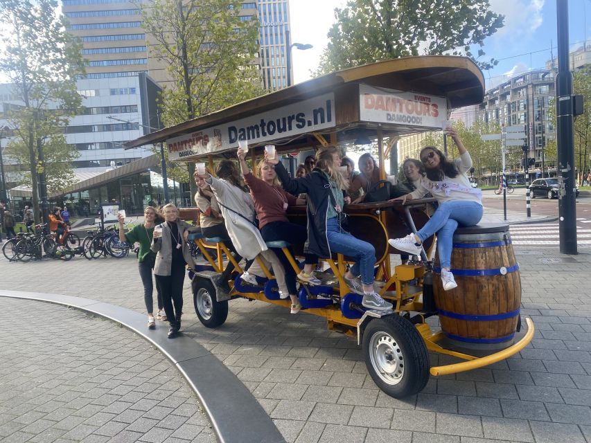 Amsterdam: Guided Beer Bike or Prosecco Bike Tour - What a rolling beer bar feels like for 85 minutes