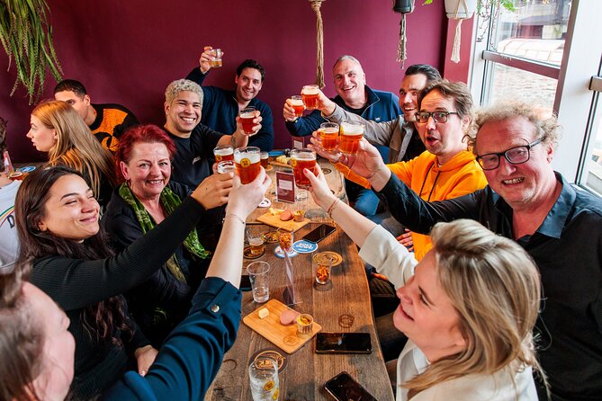 Amsterdam Guided Craft Beer Tasting with Cheese & Sausauge - What You Actually Get: Five Dutch Craft Beers, Cheese, Sausage, and Nuts