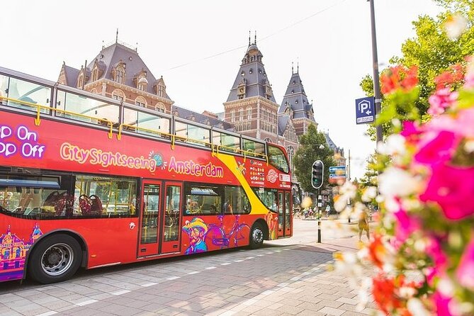 Amsterdam Hop-On Hop-Off 24h or 48h Bus and Boat Option - What you actually get on board: open-top bus, canal boat, WiFi, and audio