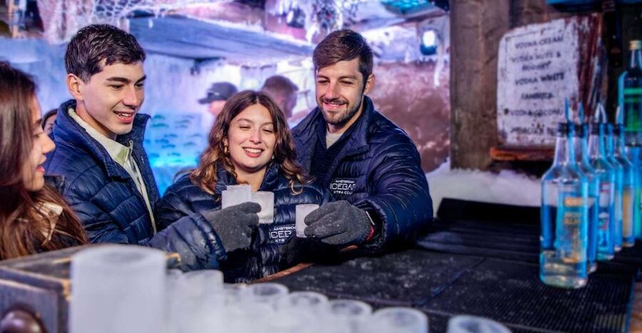 Amsterdam: Icebar Entry Ticket with 3 Drinks - The ice room at -10°C: jackets, gloves, and ice sculptures