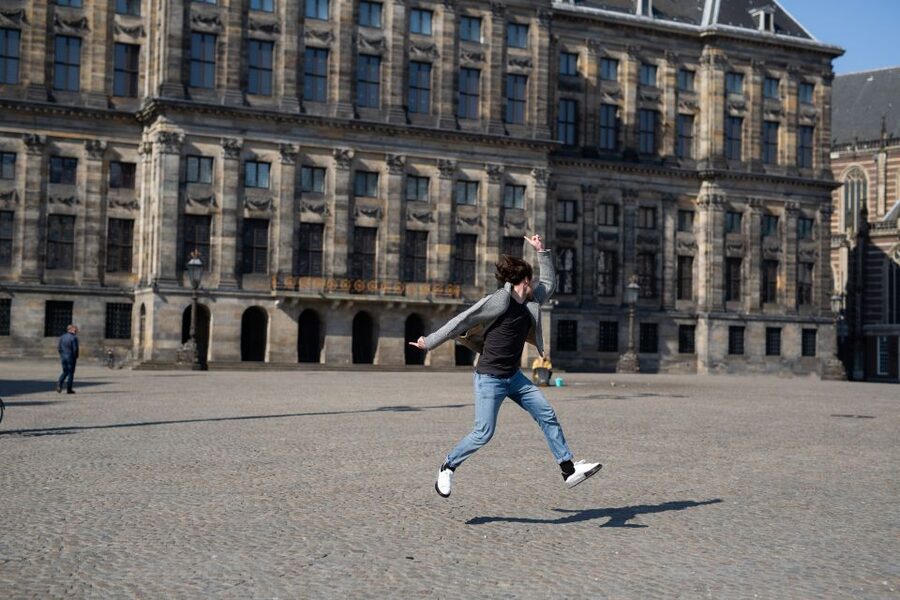 Amsterdam: Instagram Scenic Photo Spots & Moco Museum Tour - Amstel river views and the Southern Church stop