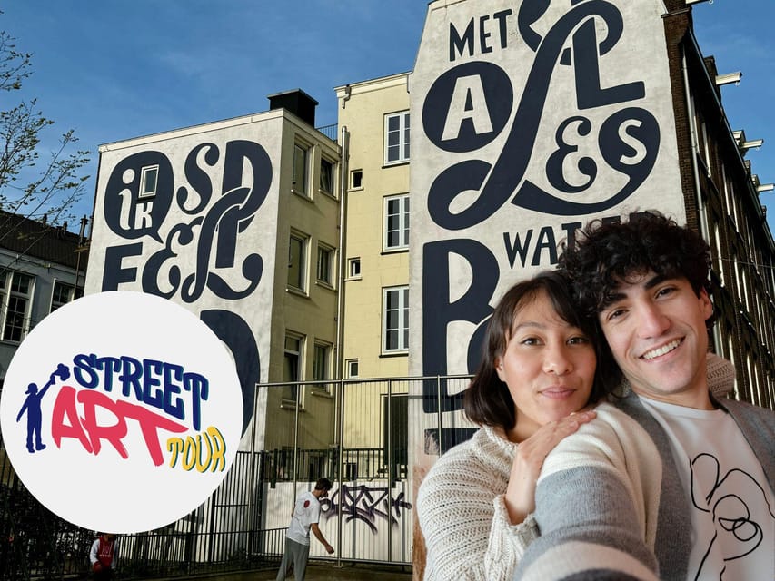 Amsterdam: Interactive Street Art Tour - English - The Route Idea: Central Streets Plus Industrial Street Art