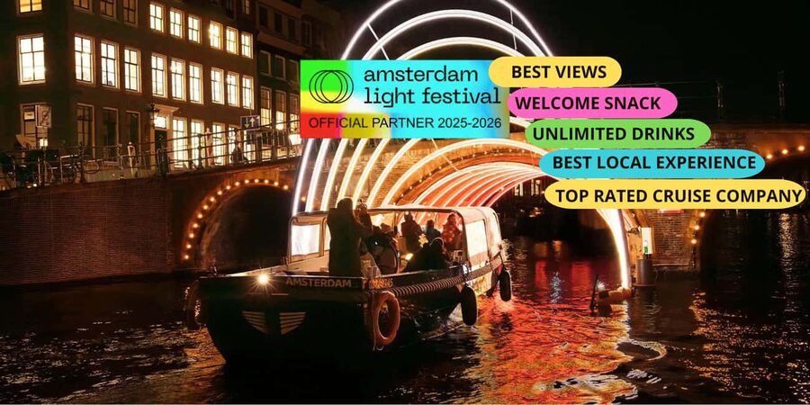 Amsterdam: Light Festival Boat+Unlimit.Drinks & Snack Option - What the Legacy theme changes about the cruise