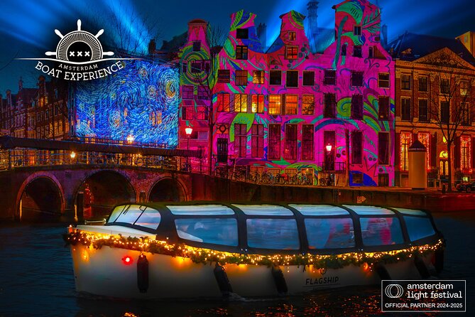 Amsterdam Light Festival: Canal Cruise + Bite & Unlimited Drinks - Cruise Time and the Onboard Light Festival Stories