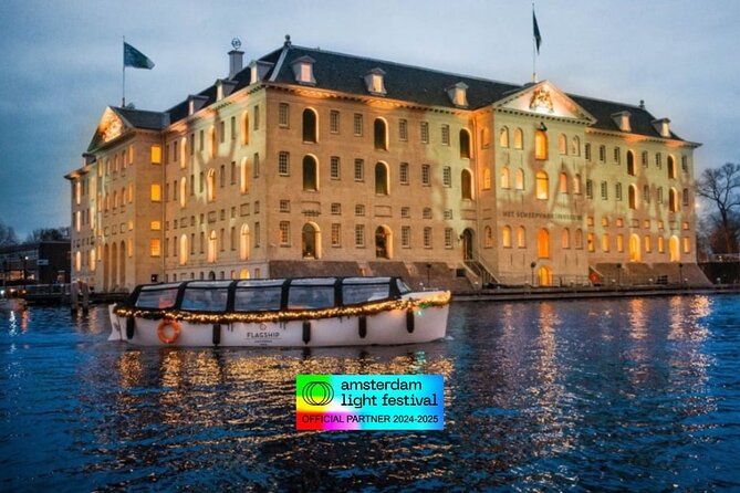 Amsterdam Light Festival: Cruise Unlimited Drinks & Bite option - Stop 2: Amsterdam Flower Market on Floating Houseboats