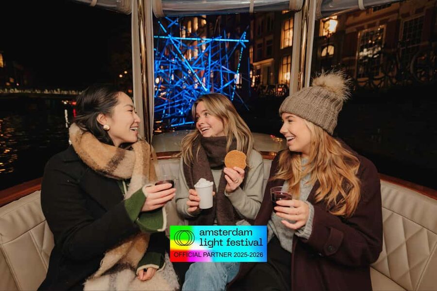 Amsterdam: Light Festival Heated Cruise + Hot Choco + Snack - A winter-friendly Amsterdam Light Festival plan, built for comfort