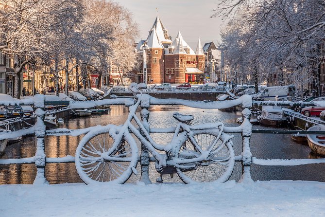 Amsterdam Light Festival Winter Walk with Stroopwafel Workshop - Munttoren in the city center, a compact stop with big payoff
