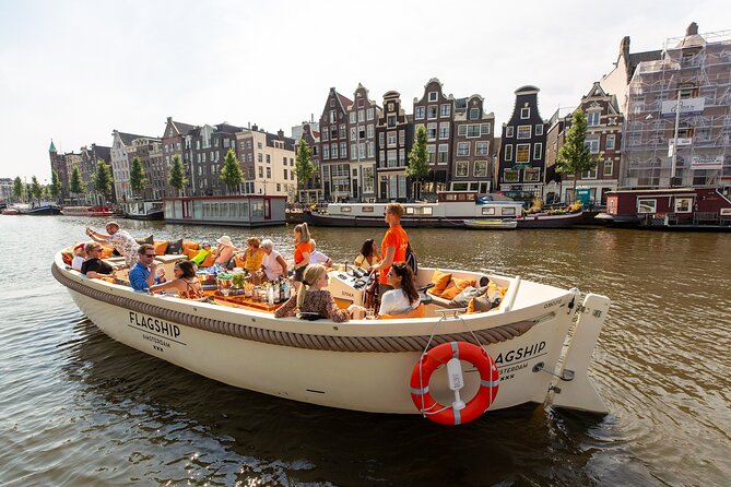 Amsterdam Luxury Canal Cruise + Unlimited Drinks & Bites option - Price and value: $18.73 for a guided canal map in motion