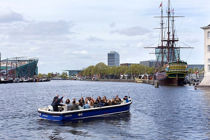 Amsterdam Open Boat Sightseeing Canal Cruise - A’DAM LOOKOUT: Panoramic Views, Interactive Extras, and Canal Clues