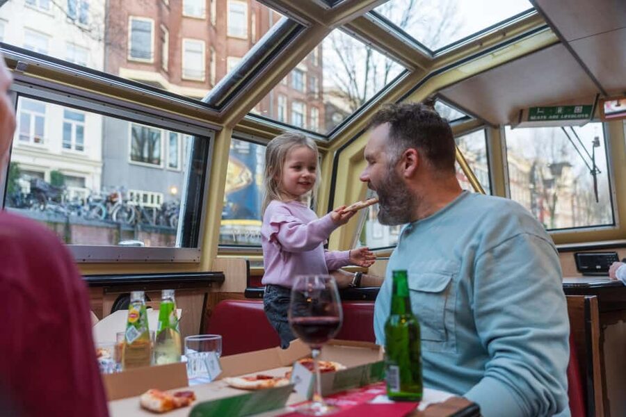 Amsterdam: Original Pizza Dinner Cruise + Unlimited Drinks - Value Math: What You Really Get for About $39