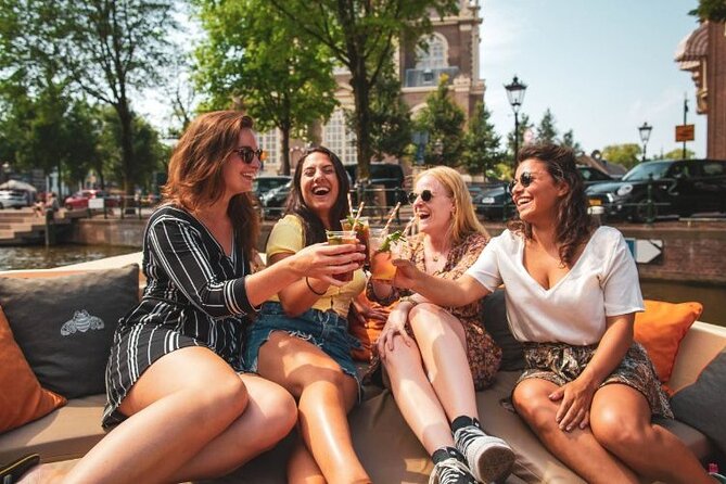 Amsterdam Private Boat Tour with Unlimited Drinks - The route: Anne Frank sites, big museums, and canal-belt backdrops
