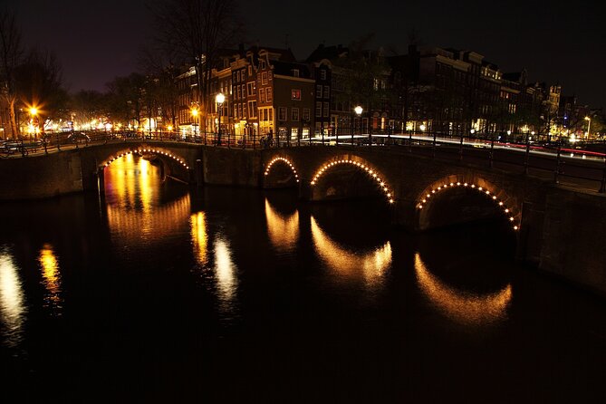 Amsterdam: Private Romantic Evening Canal Cruise + Bubbles/Snacks - Floating Flower Market, Then Historic Bridge Stops