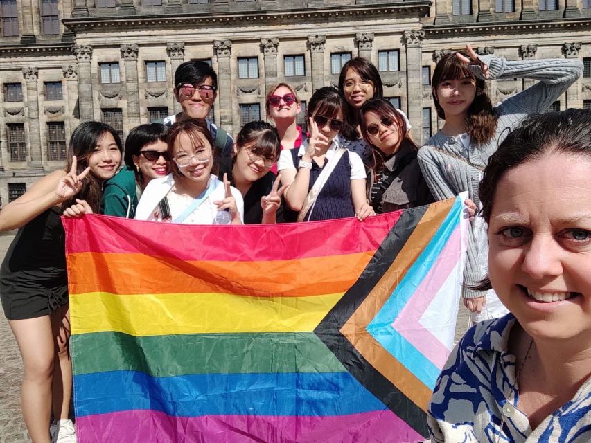 Amsterdam: Queer City Walking Tour With Local Guide - Royal Palace unicorns and the tour’s playful side