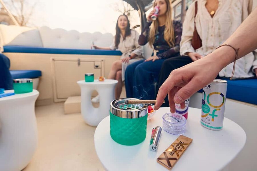 Amsterdam: Smoke & Cruise on covered Cannabis Boat With Bar - Crew and vibe: why the host matters so much