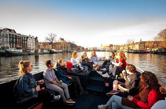 Amsterdam Sunset Canal Cruise with Live Guide and Open Bar - The 1-hour route, from the Hermitage area to the canal ring
