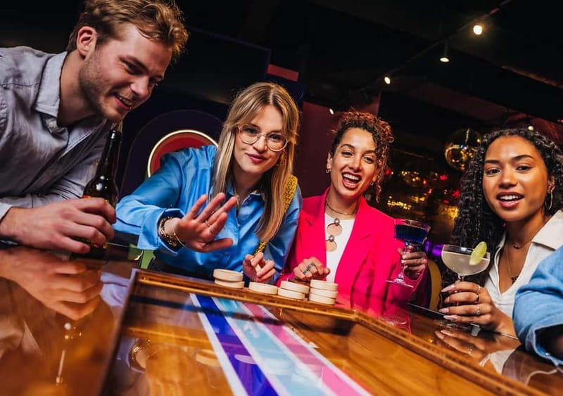 Amsterdam: The All Out - No.1 Activity Bar - How the one-hour session really works: choose darts, karaoke, or shuffleboard