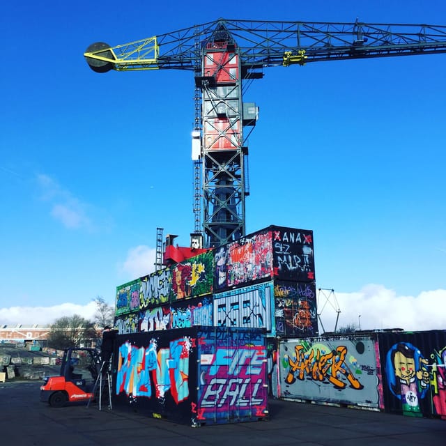 Amsterdam: Urban Bike Tour, Graffiti Art & Magnet Fishing - NDSM: Street Art Everywhere, Plus Your Turn to Create