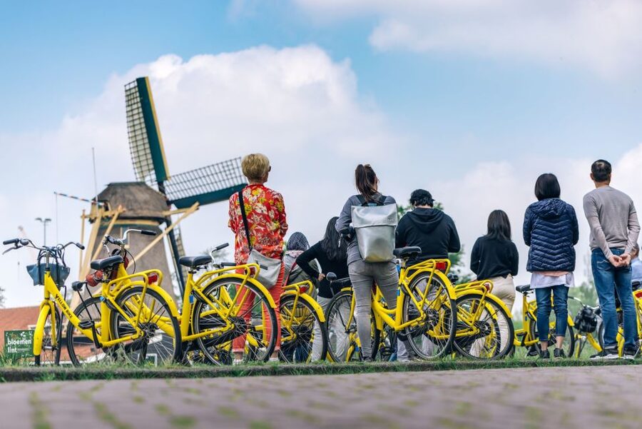 Amsterdam: Waterland District Countryside Villages Bike Tour - The First Ferry and the D’Admiraal Windmill Moment
