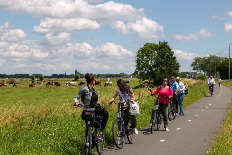 Amsterdam: Windmill, Cheese, and Countryside E-Bike Tour - Leaving the city fast: how the ferry and bike setup helps