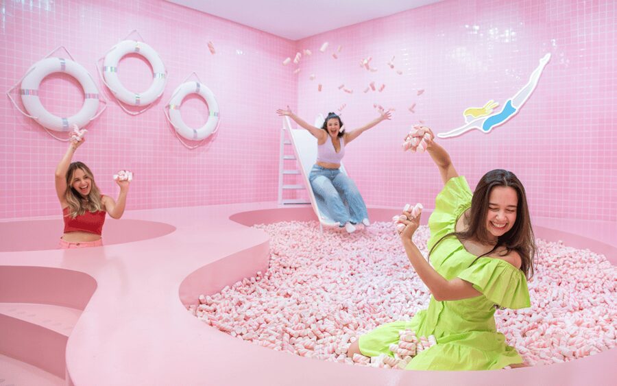 Amsterdam: WONDR Experience SpongeBob Special - The ball pit, marshmallow pool, and big soft-play vibes