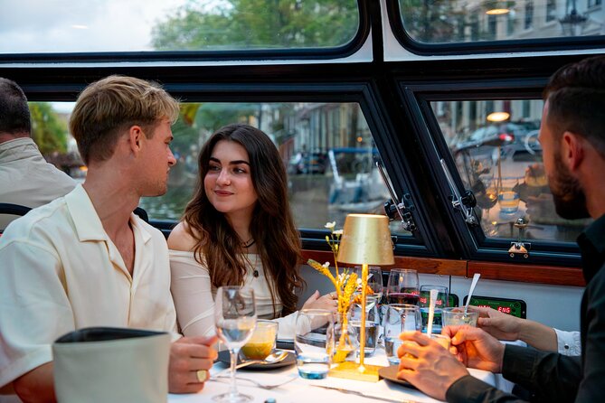 Dinner Canal Cruise Amsterdam: 4-Courses Including Drinks - The Route at Sunset: From the Canal Ring to the Skinny Bridge