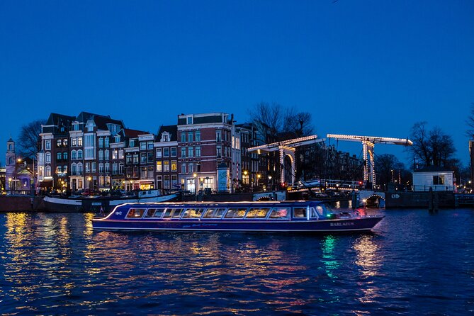 Evening Canal Cruise in Amsterdam with Wine & Cheese Option - Route highlights: UNESCO canals, Westerkerk, and Amsterdam Centraal from the water
