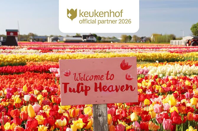 From Amsterdam: Keukenhof and Tulip Experience Tour - Keukenhof Gardens with fast-track entry and a self-guided map