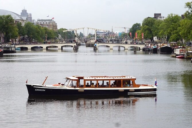 Morning Canal Cruise Amsterdam in Small-Group - Captain Dave Amsterdam and the 1928 saloon boat setup