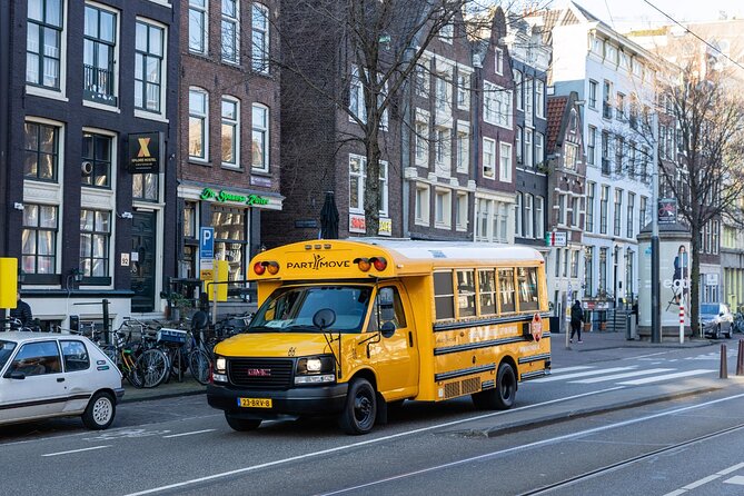 Partybus Amsterdam for 15 persons (1 hour drive) - Pickup, Drop-Off, and Route Flexibility in Amsterdam