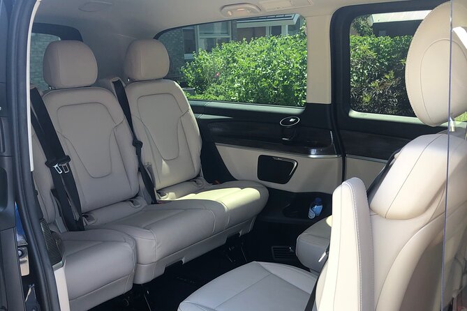 Private transfer Schiphol (AMS) to or from Rotterdam - Inside the Mercedes Van: Comfort, WiFi, and the Luggage Advantage